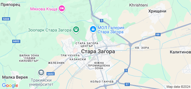 Стара загора 140 карта