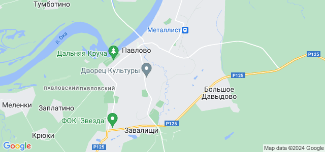 Павловское на карте московской области