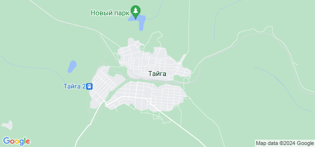 Районы города тайга