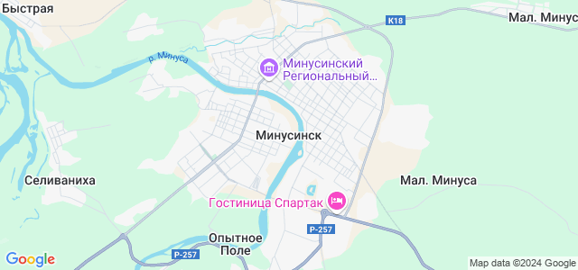 Минусинск красноярский край карта