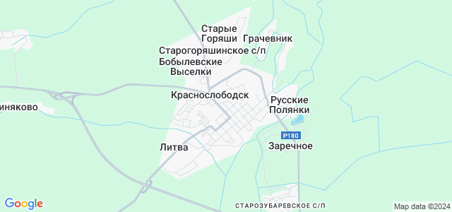 Краснослободск гугл карта