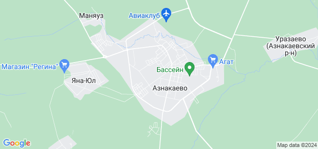 Спутниковая карта азнакаево