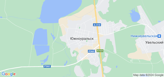 Екатеринбург южноуральск карта