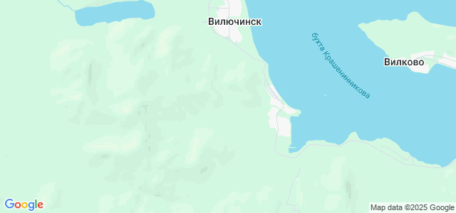 Карта вилючинска камчатский край
