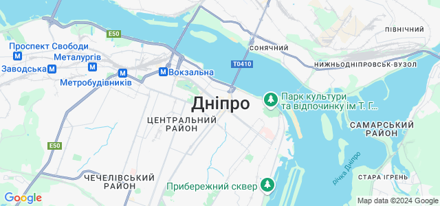 Карта днепра проспект правды