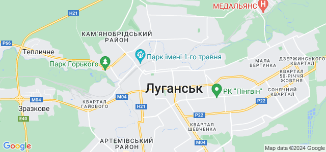 Беловодск луганская на карте